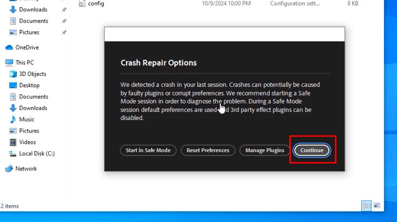 Bấm Continue hoàn thành cài đặt và kích hoạt dùng thử