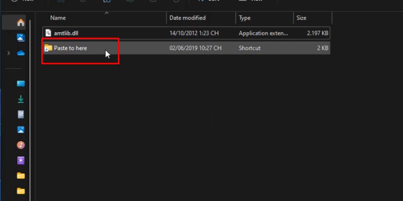vào thư mục như hình