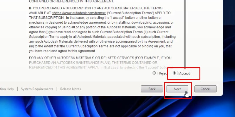 tích như hình và bấm next