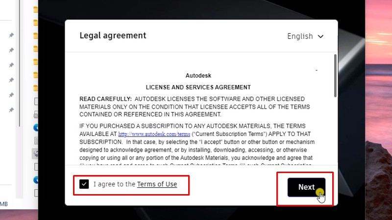 Tích như hình và bấm Next