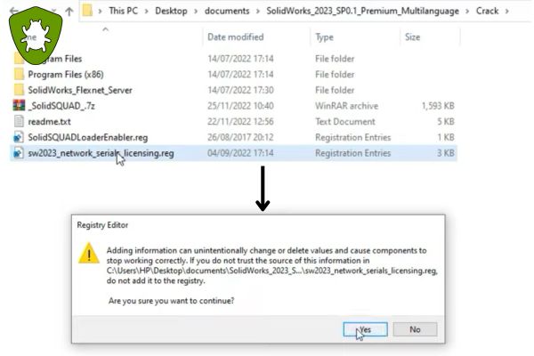 chạy sw2023 network license key