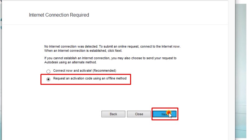 Tích như hình và bấm Next