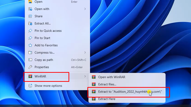 giải nén phần mềm Adobe Audition 2022