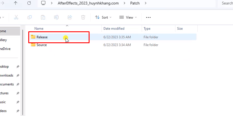 vào file như hình