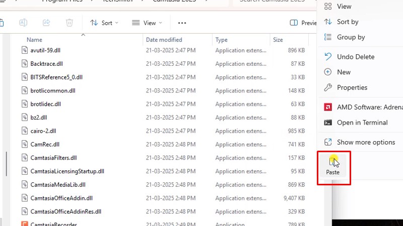 Paste vào như hình