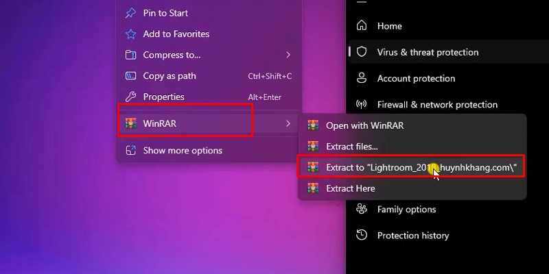 Giải nén phần mềm Lightroom 2018